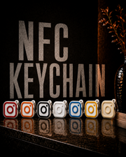 NFC Instagram 3D Printed Keychain – Tap to Open Profile image 1