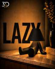 Lazy Loopy Lamp – 3D Printed Sculptural Table Lamp image 1