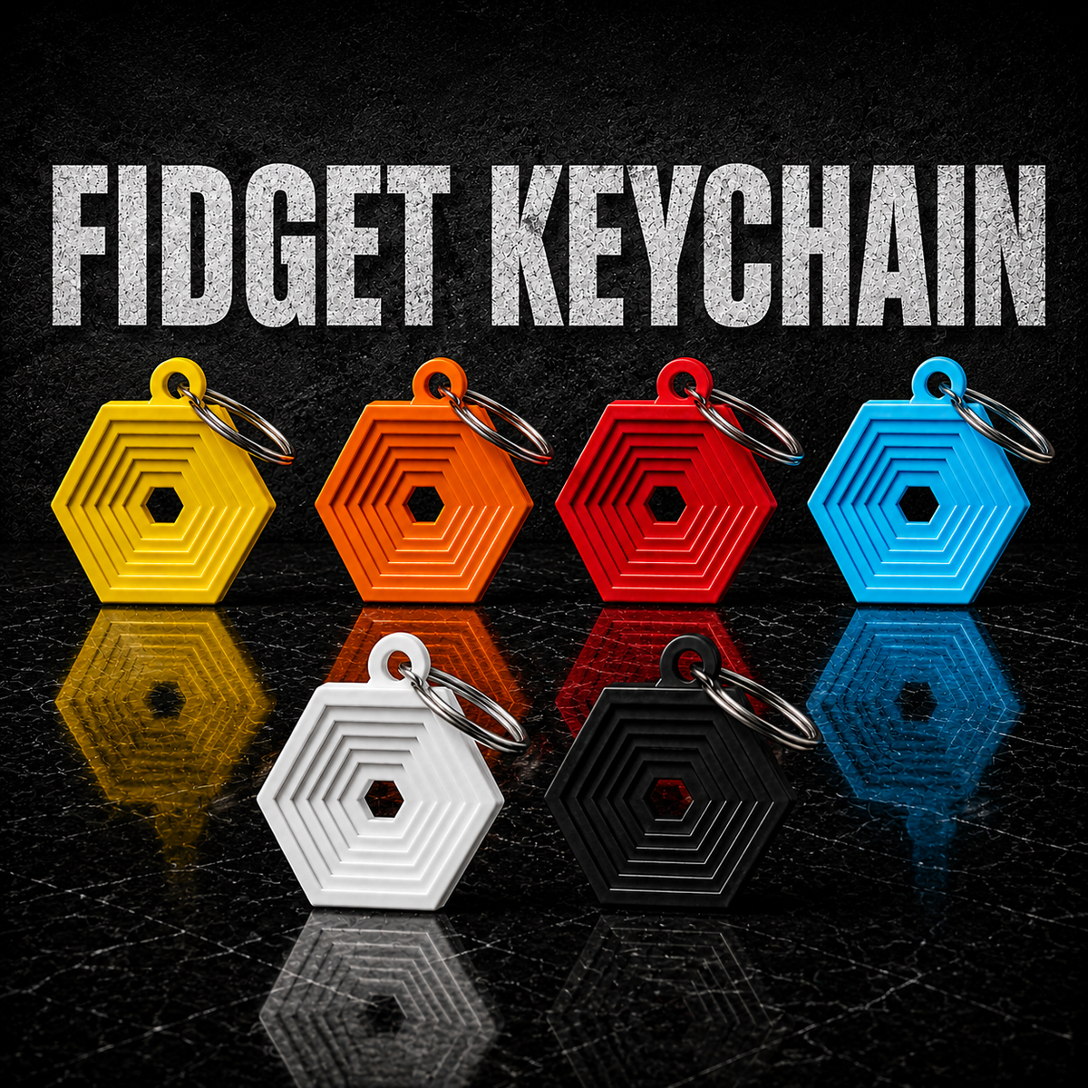Fidget Keychain – Pocket Fidget Toy & Stress Relief Keychain