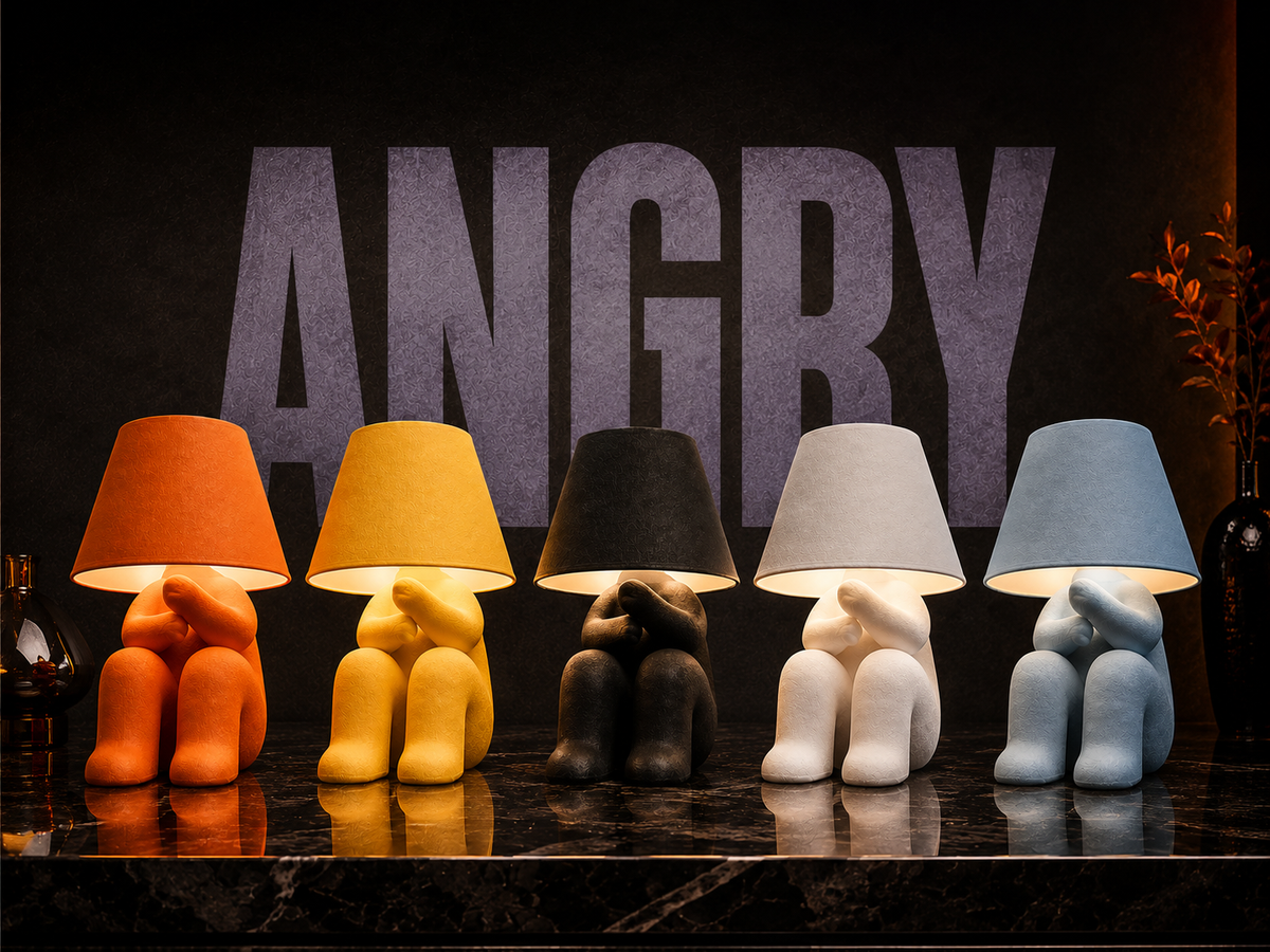 Angry Loopy Lamp – 3D Printed Sculptural Table Lamp