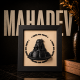 Mahadev 3D Printed Shadow Box – Shiva Devotional Décor