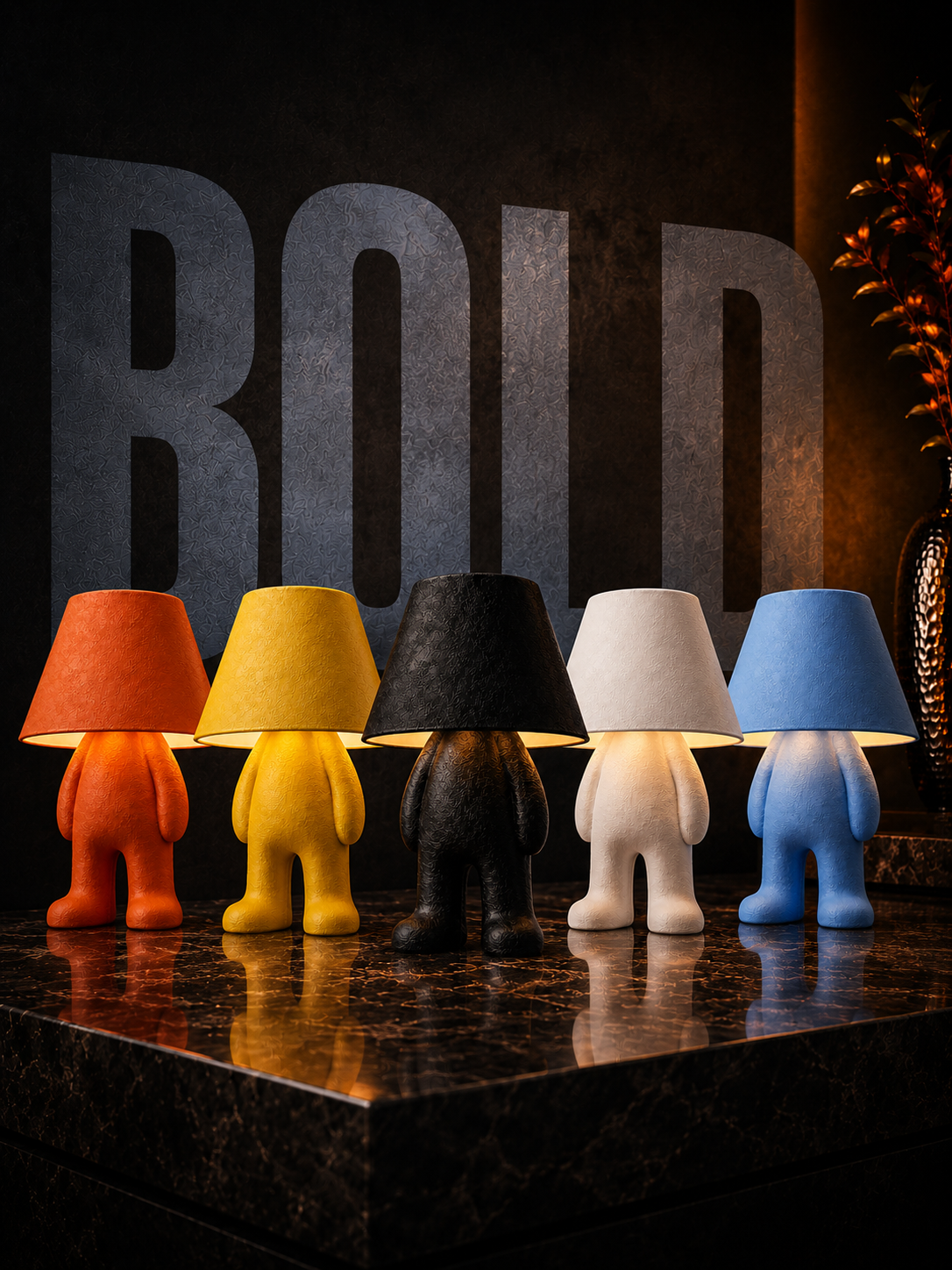 Bold Loopy Lamp – 3D Printed Sculptural Table Lamp