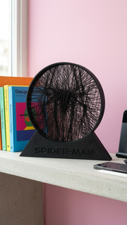 Spider Web 3D Printed String Art – Desk & Room Decor image 4