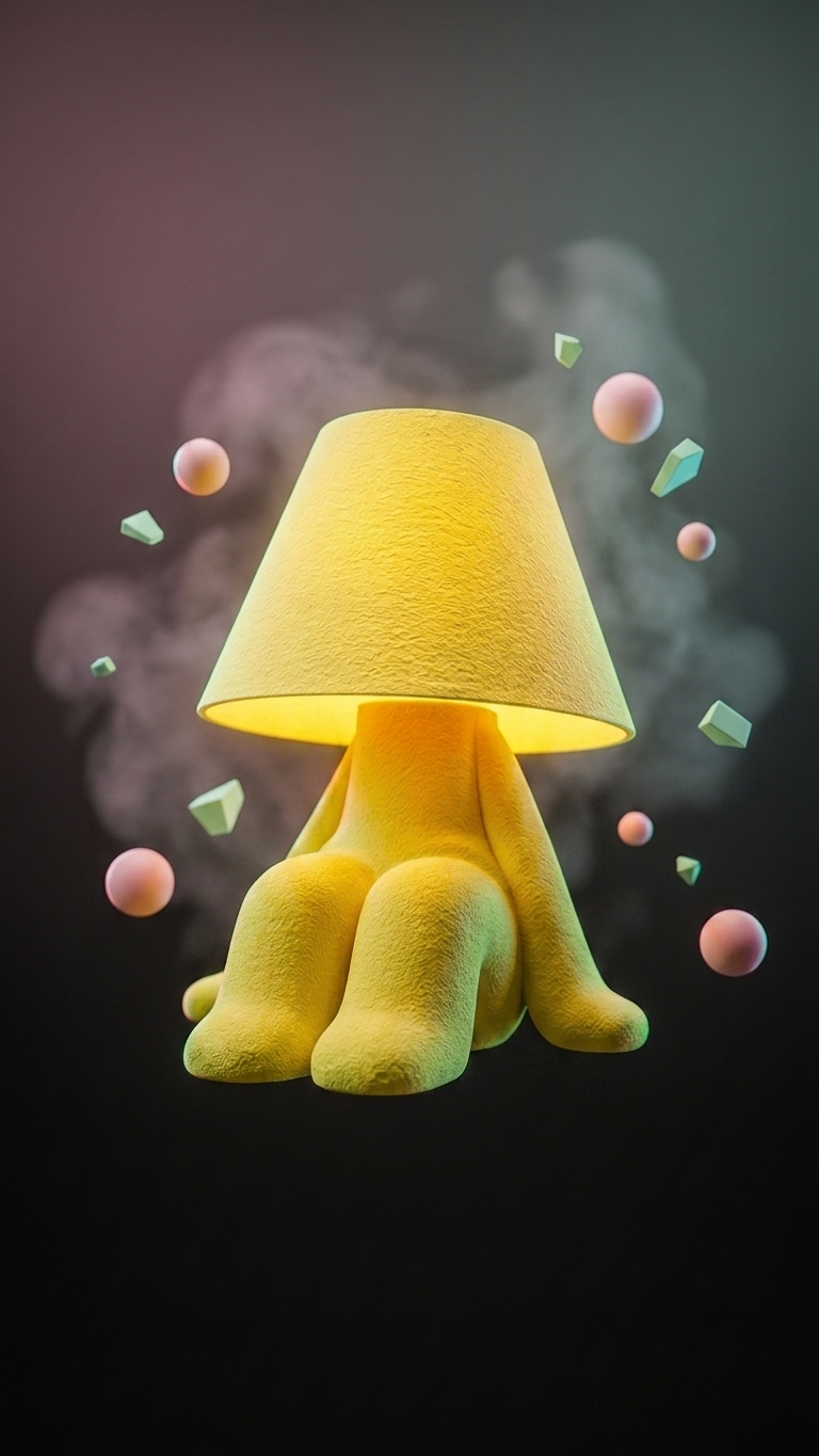 Dreamy Loopy Lamp – 3D Printed Sculptural Table Lamp