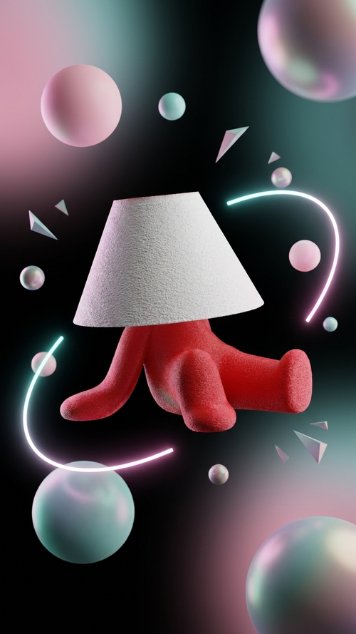 Chill Loopy Lamp – 3D Printed Sculptural Table Lamp