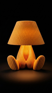 Shy Loopy Lamp – 3D Printed Sculptural Table Lamp image 4