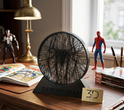 Spider Web 3D Printed String Art – Desk & Room Decor image 2