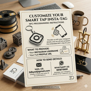 NFC Instagram 3D Printed Keychain – Tap to Open Profile image 5