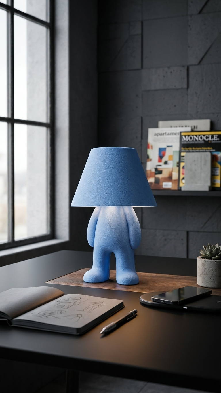 Bold Loopy Lamp – 3D Printed Sculptural Table Lamp