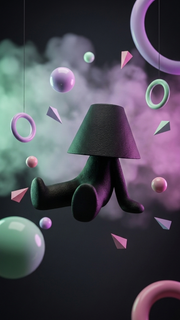 Lazy Loopy Lamp – 3D Printed Sculptural Table Lamp image 3