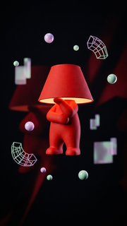 Wise Loopy Lamp – 3D Printed Sculptural Table Lamp image 2
