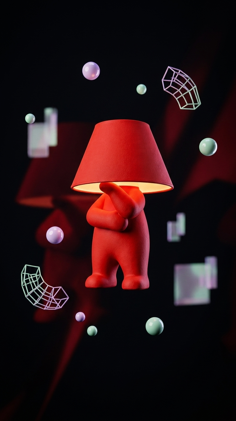 Wise Loopy Lamp – 3D Printed Sculptural Table Lamp