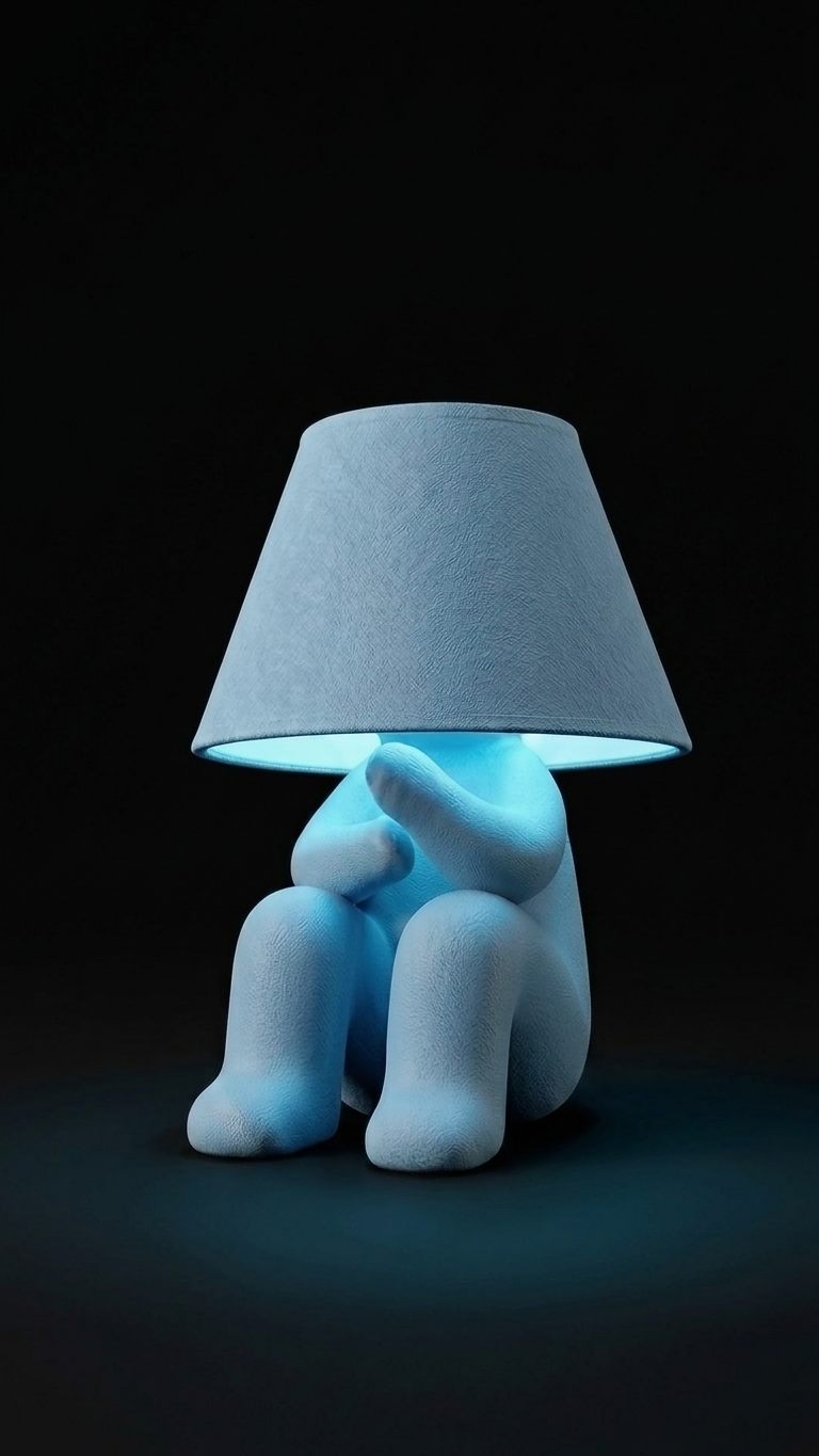 Angry Loopy Lamp – 3D Printed Sculptural Table Lamp