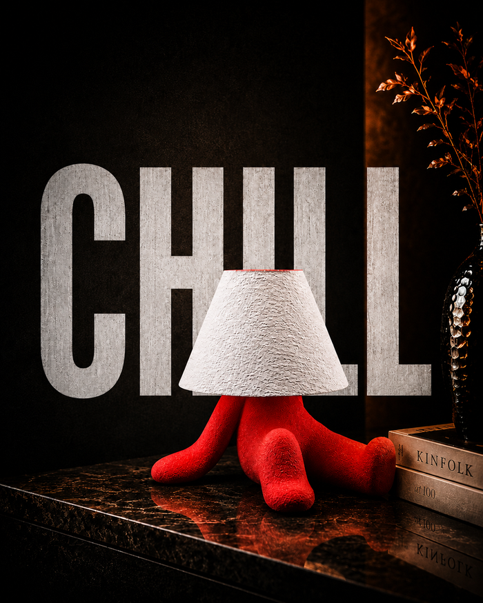 Chill Loopy Lamp – 3D Printed Sculptural Table Lamp