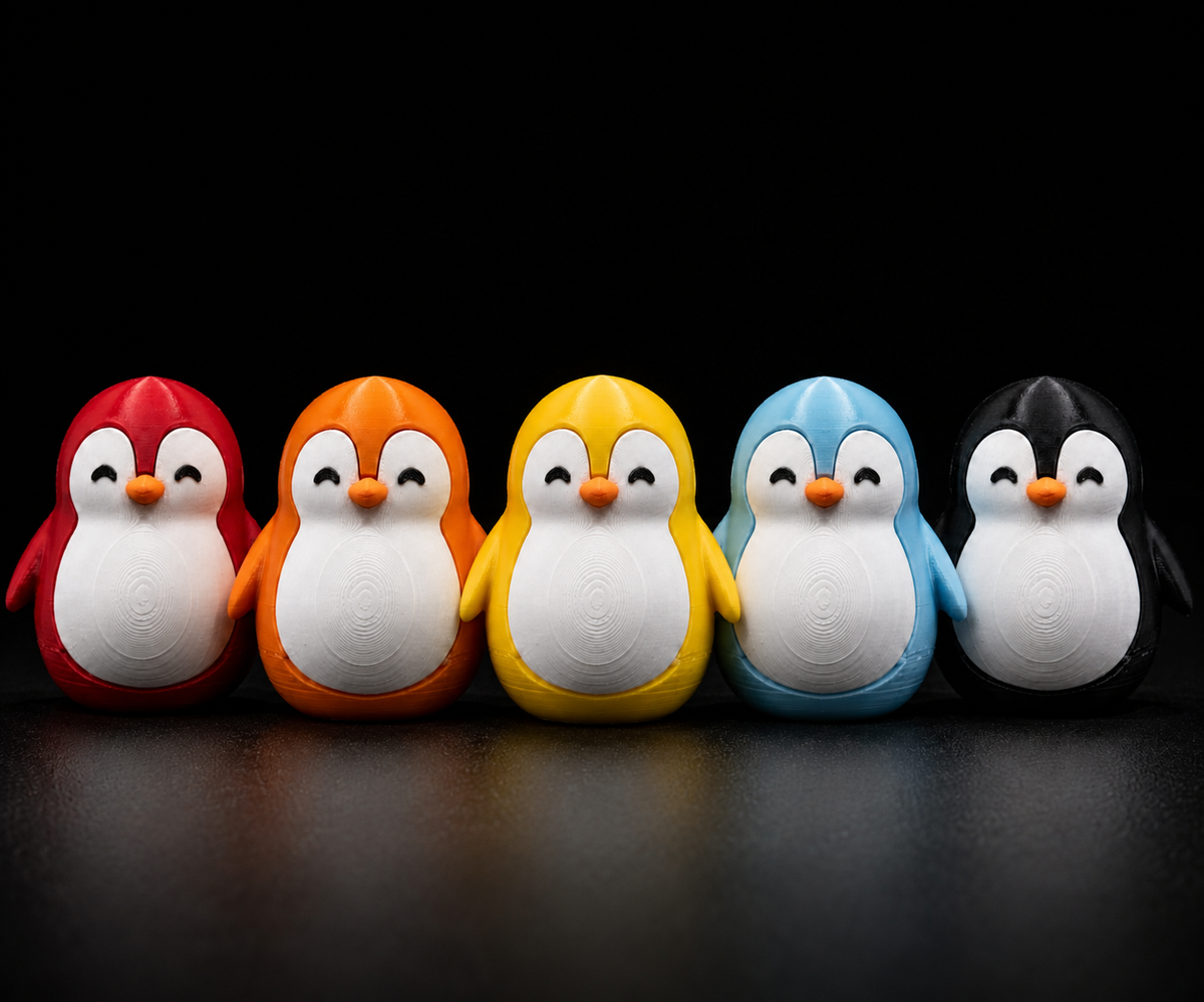 Wobbly Dancing Penguin – 3D Printed Desk Toy