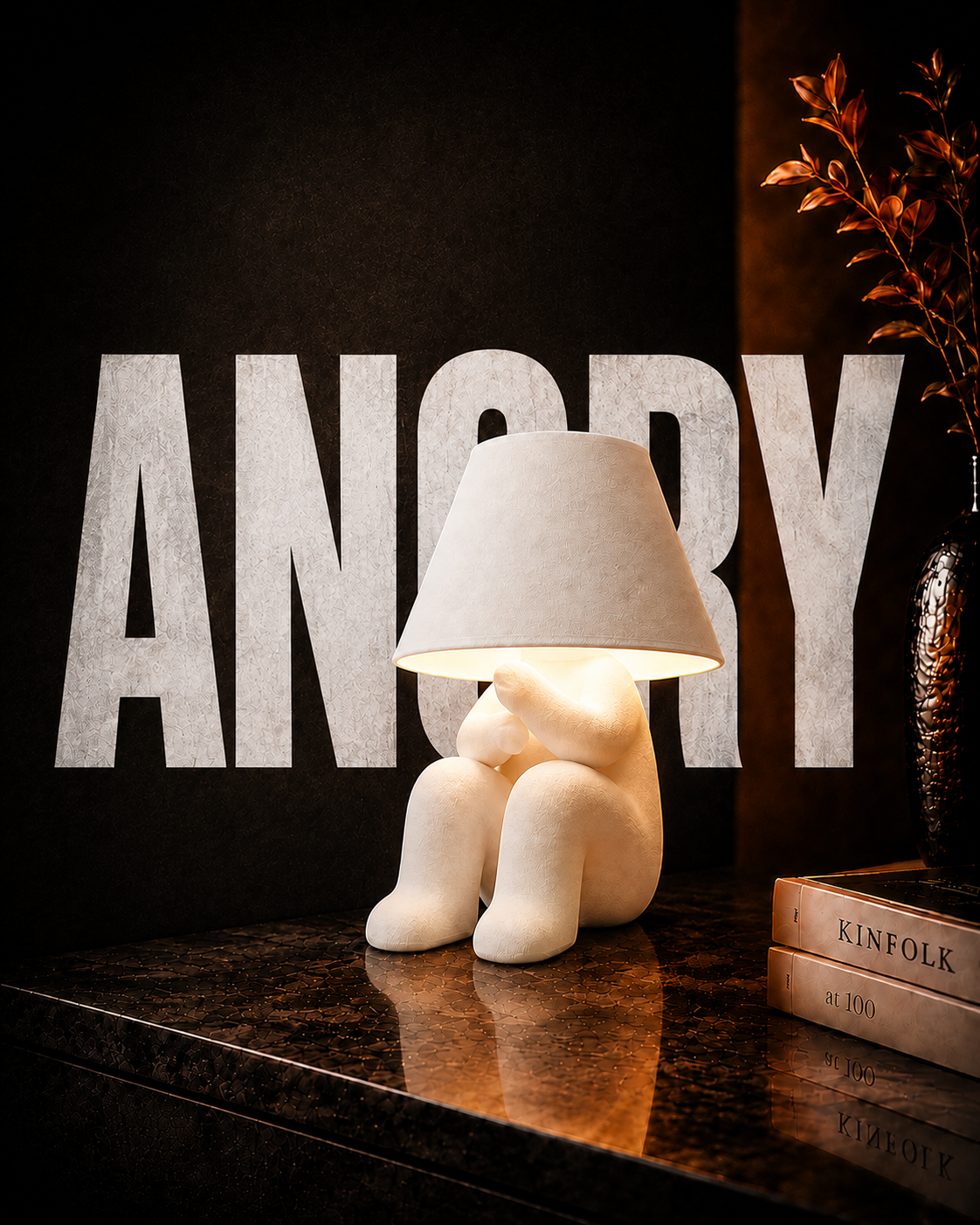 Angry Loopy Lamp – 3D Printed Sculptural Table Lamp