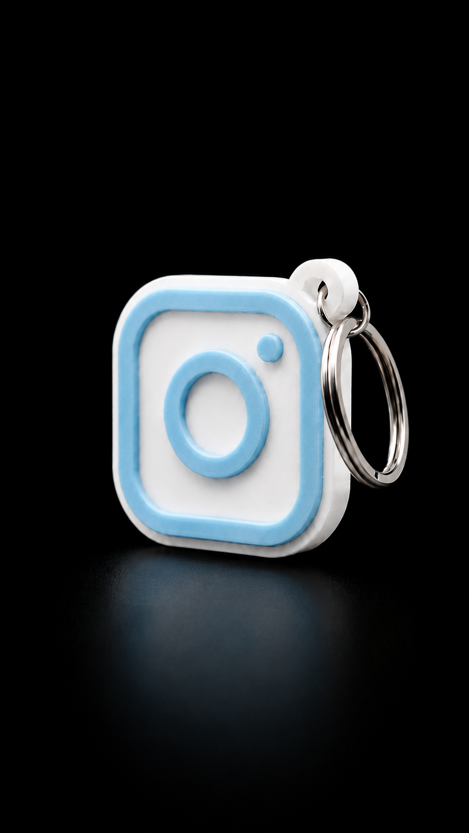 NFC Instagram 3D Printed Keychain – Tap to Open Profile