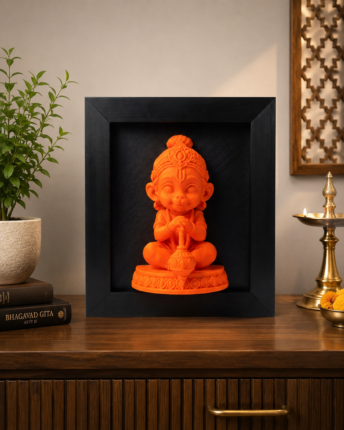 Bal Hanuman 3D Printed Shadow Box Frame