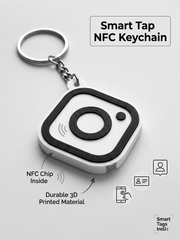 NFC Instagram 3D Printed Keychain – Tap to Open Profile image 4