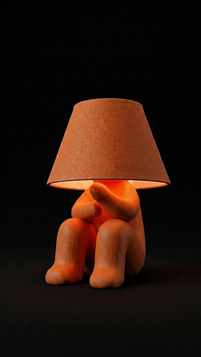 Angry Loopy Lamp – 3D Printed Sculptural Table Lamp