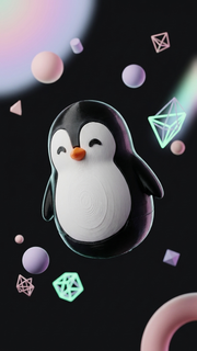 Wobbly Dancing Penguin – 3D Printed Desk Toy image 2