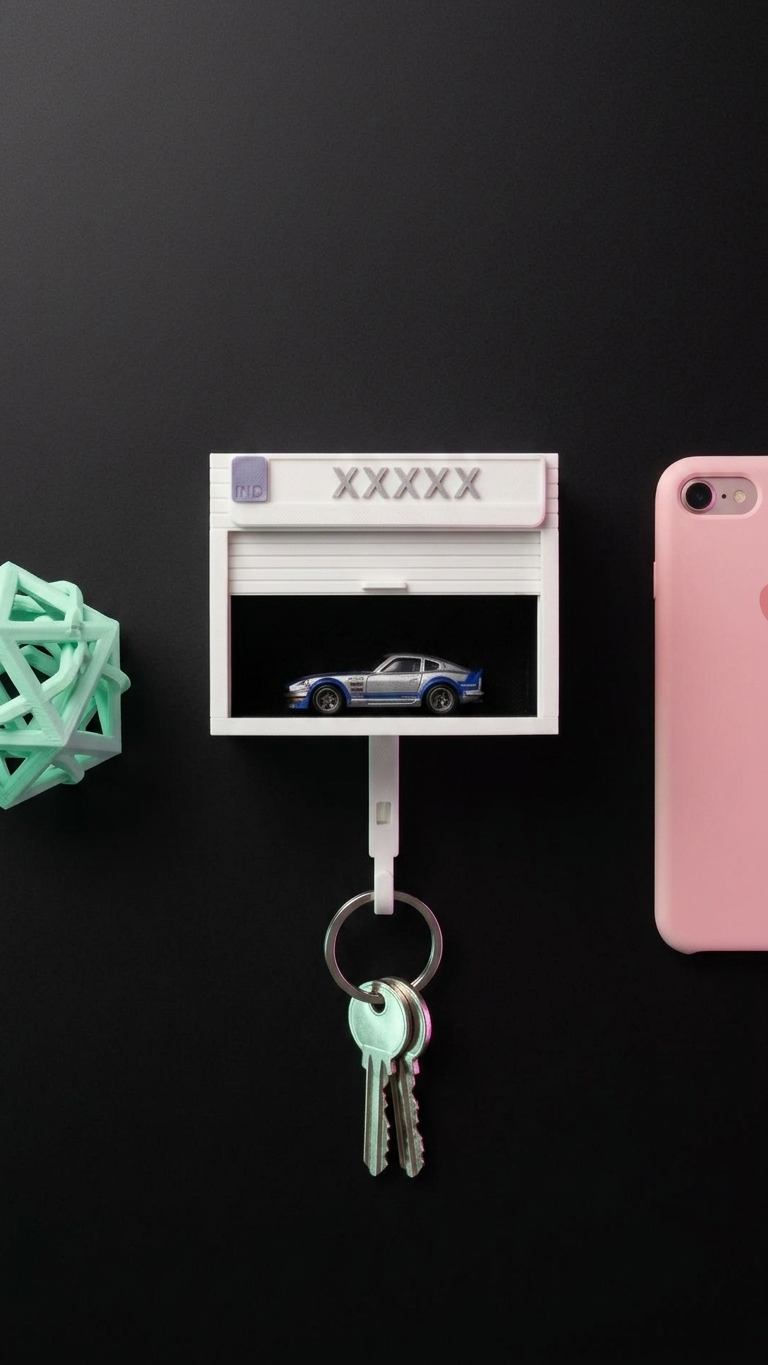 Custom Car Garage Key Holder – Mini Parking Garage for Car Keys