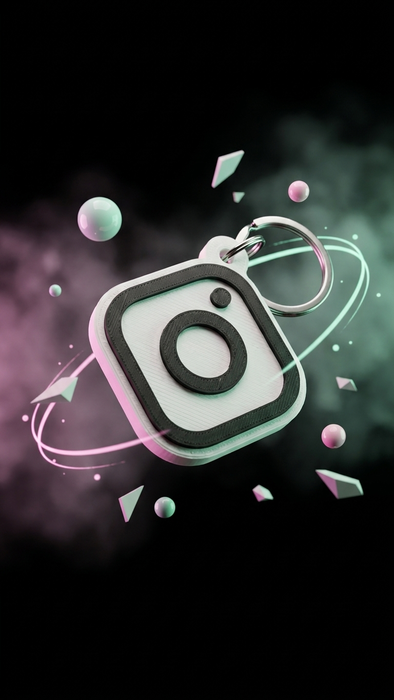 NFC Instagram Keychain – Tap to Share Your Profile