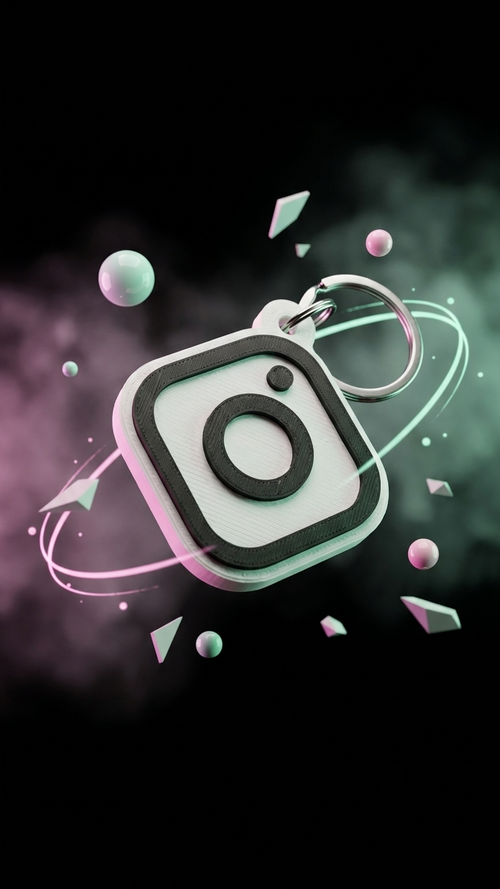 NFC Instagram Keychain – Tap to Share Your Profile