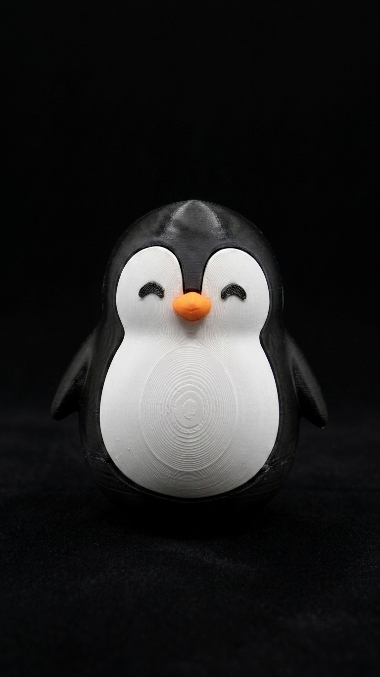 Wobbly Dancing Penguin – 3D Printed Desk Toy