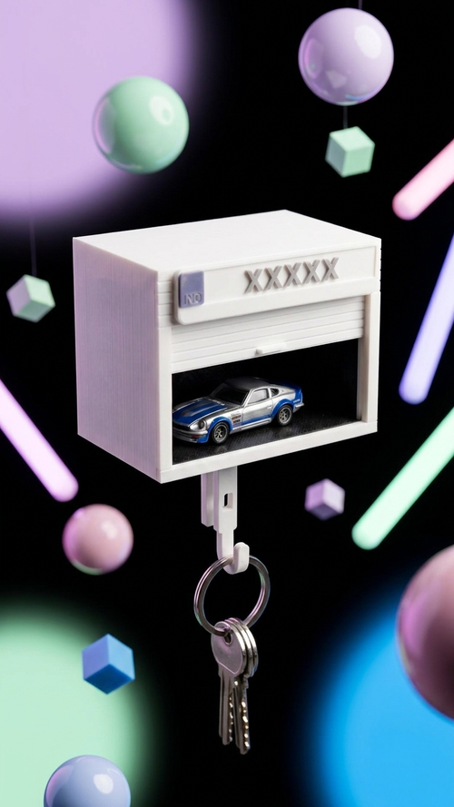 Custom Car Garage Key Holder – Mini Parking Garage for Car Keys