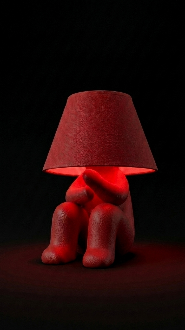 Angry Loopy Lamp – 3D Printed Sculptural Table Lamp