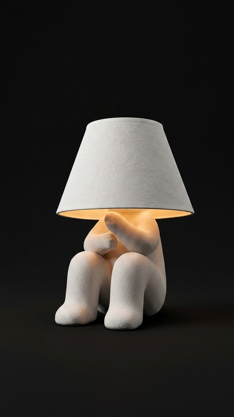 Angry Loopy Lamp – 3D Printed Sculptural Table Lamp