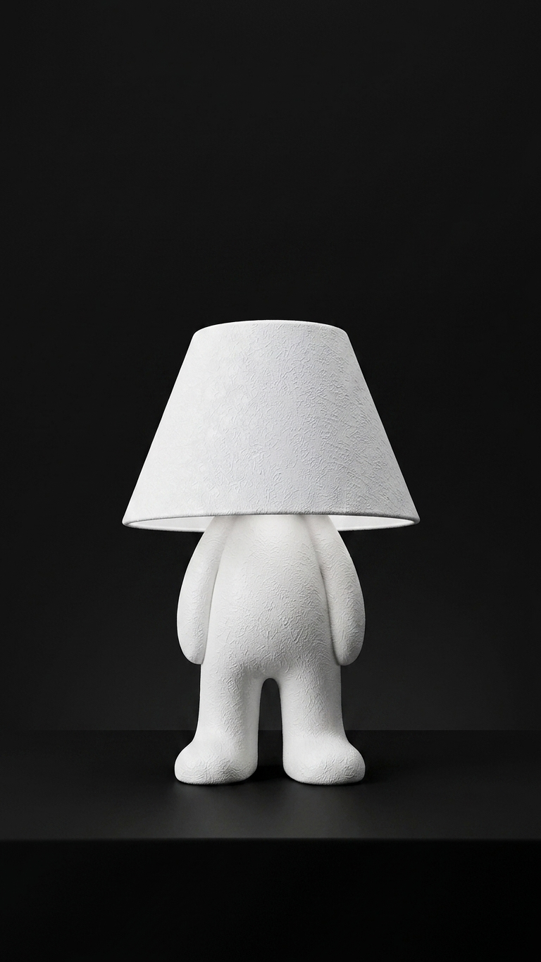 Bold Loopy Lamp – 3D Printed Sculptural Table Lamp