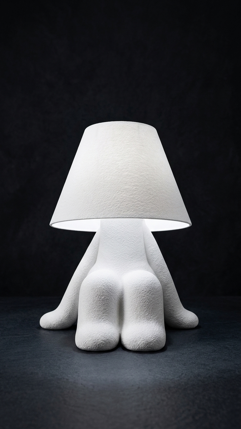 Dreamy Loopy Lamp – 3D Printed Sculptural Table Lamp