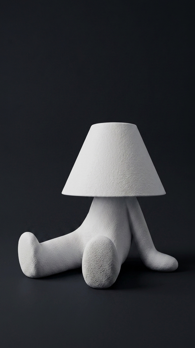 Lazy Loopy Lamp – 3D Printed Sculptural Table Lamp